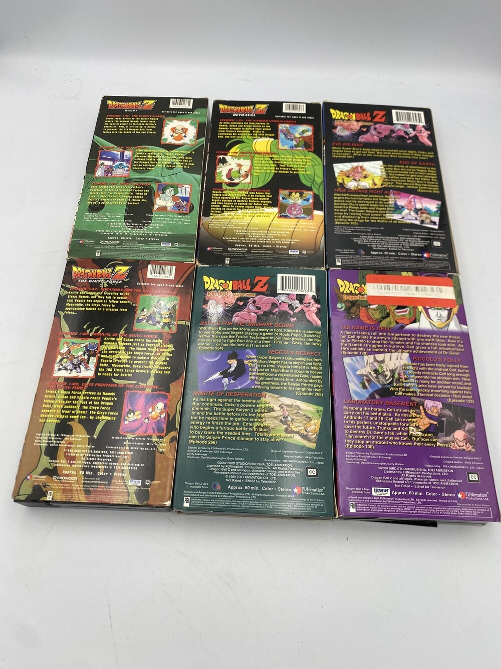 Vintage Dragon Ball Z Kai VHS Lot 6 Tapes Funimation Pioneer English Dub NTSC - Picture 2 of 6